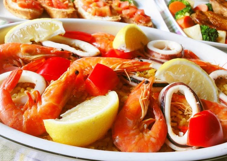 Recipe of Perfect Easy Paella In a Rice Cooker