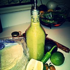 A picture of "You wish you could taste this" Green Sauce.