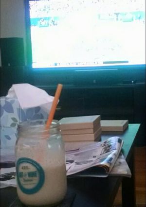 A picture of Alicea's Piña Colada.