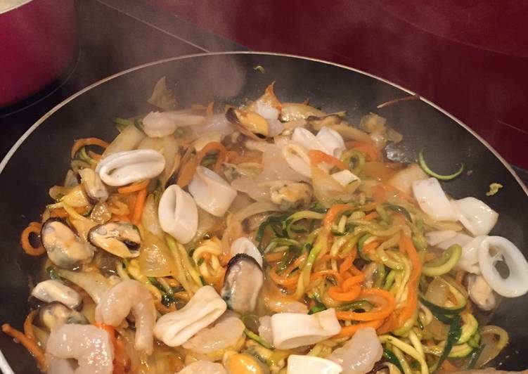 How to Make Favorite Seafood Stir Fry! No Carbs