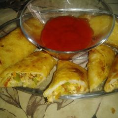 A picture of Spring rolls.