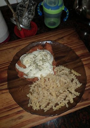 Una foto de Milanesa a la fugazzeta
