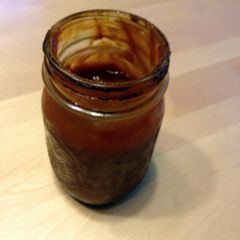 A picture of Spicy Peach Barbecue Sauce.