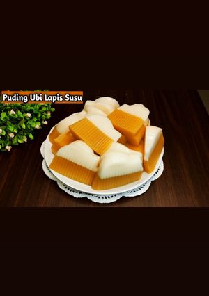 Foto resep Resep Puding Ubi Jalar Lapis Susu