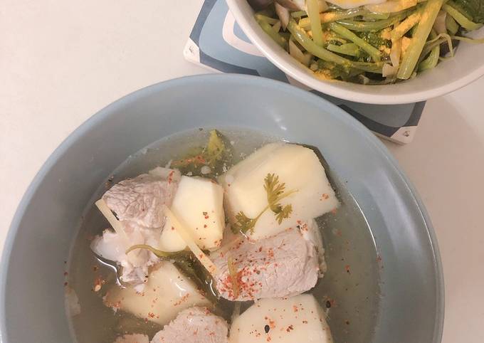 豬肉竹筍湯電鍋料理食譜與作法by Wn Cookpad