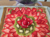 Hojaldre de mascarpone y frutas