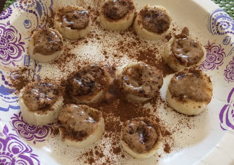 Quick&Easy Almond Butter Banana Bites