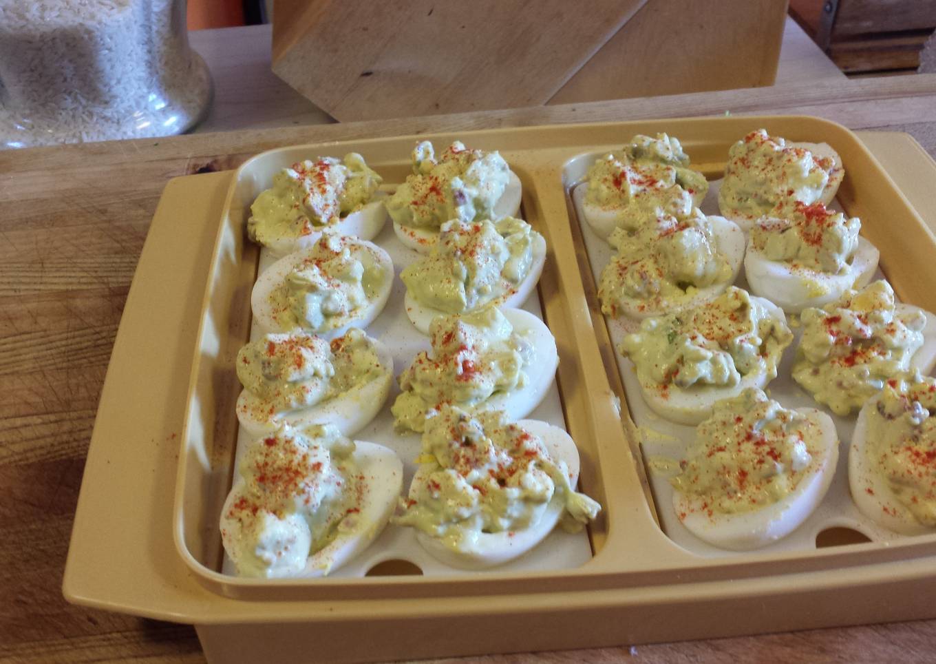 Avocado Deviled Eggs