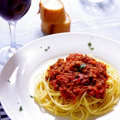 A picture of Red Wine Bolognese.
