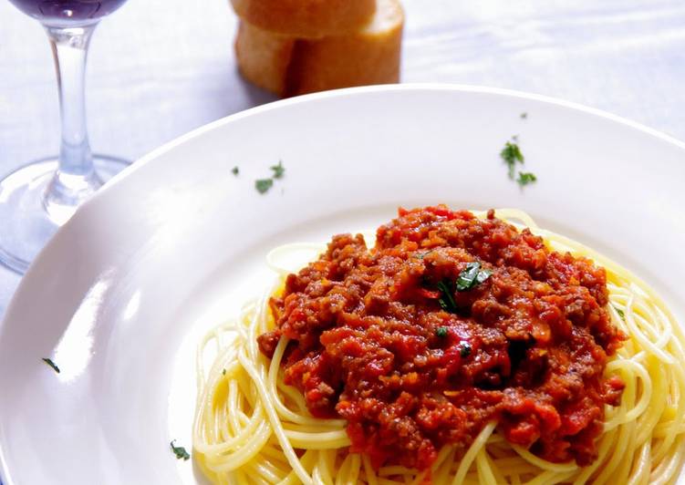Easiest Way to Prepare Homemade Red Wine Bolognese