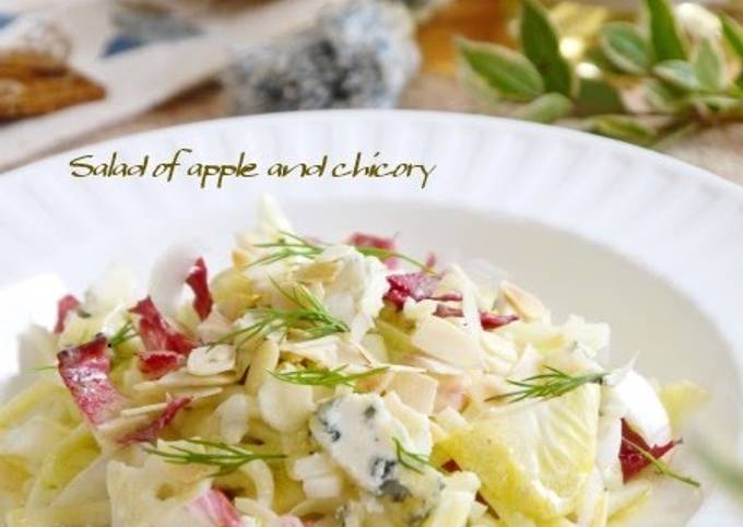 Steps to Make Any-night-of-the-week Apple &amp; Chicory Cheese Salad