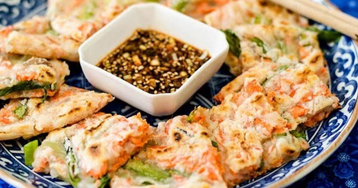 Salmon Green Onion Chijimi Gluten Free Recipe By Cookpad Japan Cookpad