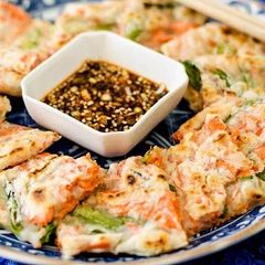 A picture of Salmon & Green Onion Chijimi (Gluten-Free).