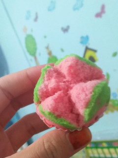 Foto resep Bolu kukus mekar warna warni