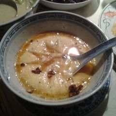 A picture of Steamed egg water, typical chinese side dish.