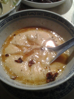 A picture of Steamed egg water, typical chinese side dish.