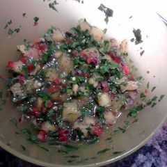 A picture of pineapple salsa.