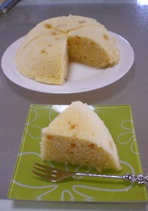 A picture of Easy! Microwaved Fluffy Steamed Bread using Pancake Mix ♡.