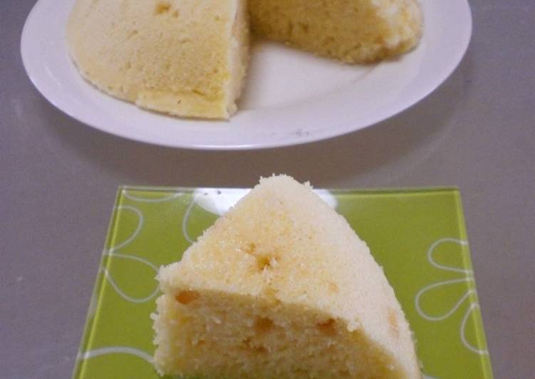 Easy! Microwaved Fluffy Steamed Bread using Pancake Mix ♡