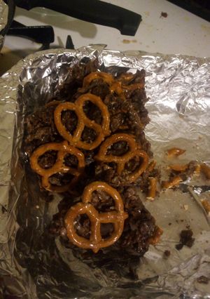A picture of cocoa pretzel twist.