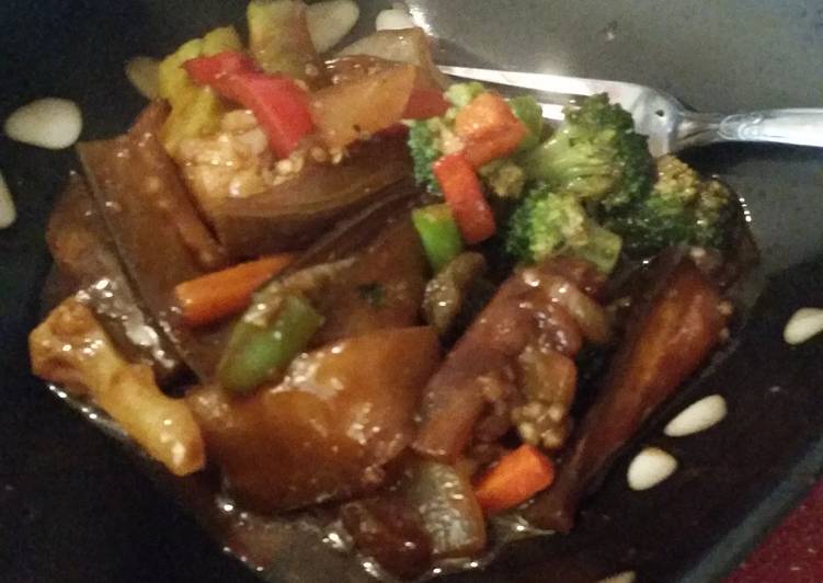 Recipe of Appetizing Thai inspired eggplant stirfry