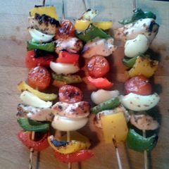 Honey Mustard Chicken & Vegetable Kabobs A picture of Honey Mustard Chicken & Vegetable Kabobs.