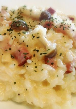 A picture of Easy Cheese Risotto Made with Leftover Rice.