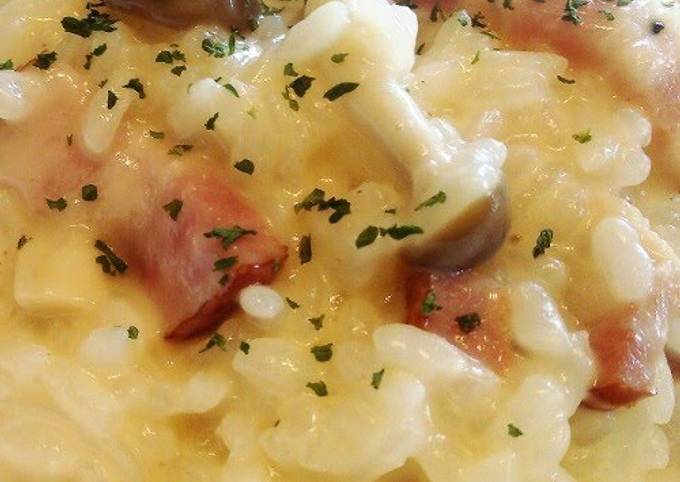 Recipe of Favorite Easy Cheese Risotto Made with Leftover Rice