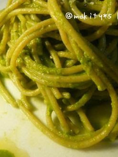 A picture of Easy Macrobiotic Komatsuna Spaghetti Genovese.