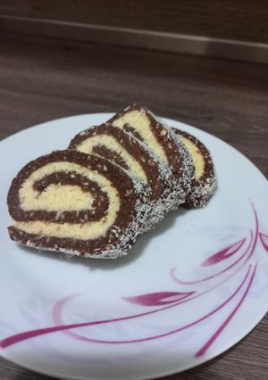 Grízes keksztekercs recept fotója