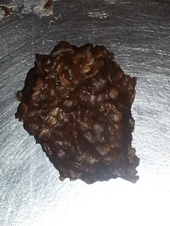 A picture of Chocolate peanutbutter oatmeal cookies.