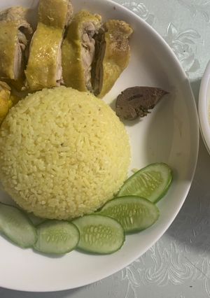 Hình của món Cơm Gà Hải Nam.