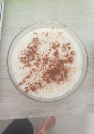 Una foto de Arroz con leche y coco