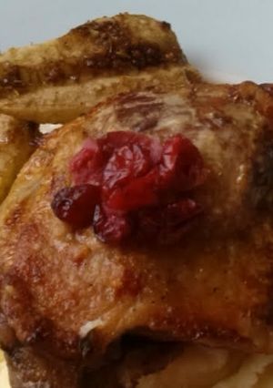 A picture of Vickys Balsamic Roast Pears.