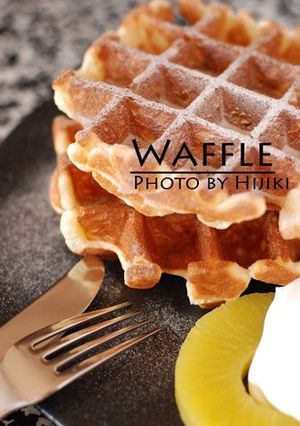 A picture of Light Waffles Made with Meringue.