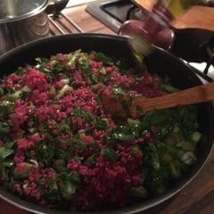 A picture of Kisir (bulgur wheat salad).