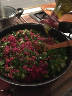 A picture of Kisir (bulgur wheat salad).