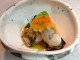 sake steamed oysters