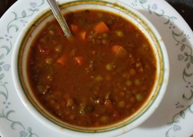 Italian Sausage lentil soup