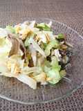 Delicious Maitake Mushroom, Cabbage & Scrambled Egg Salad