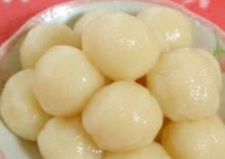 Soft and Chewy Dango For Moon Viewing or Mitarashi Dango