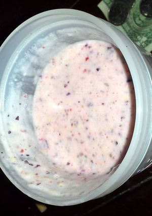 A picture of Yummy in my tummy smoothie.