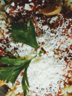 Foto resep Sausage Fusili with Cheese and Spaghetti Sauce