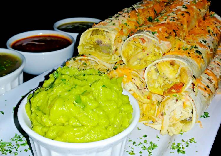 Simple Way to Prepare Award-winning Mike&#39;s Green Chile Chicken Taquitos
