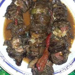 Beef morcon A picture of Beef morcon.