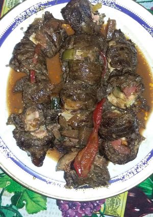 A picture of Beef morcon.