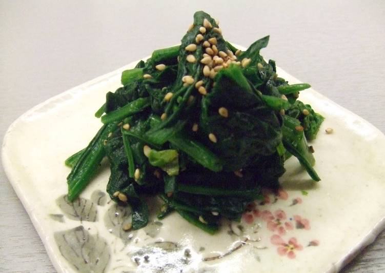 Recipe of Super Quick Homemade Boiled Spinach–There&#39;s a Limit to Being Fuss-free!