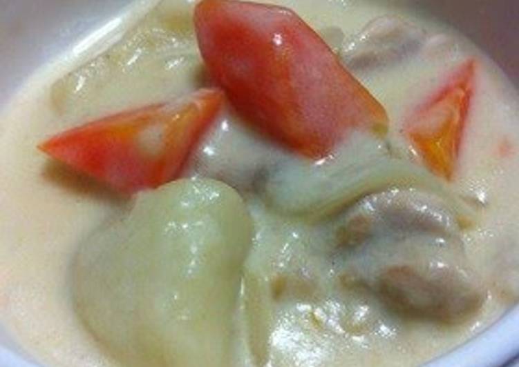 Steps to Prepare Quick Easy Tasty Cream Stew without Store Bought Roux