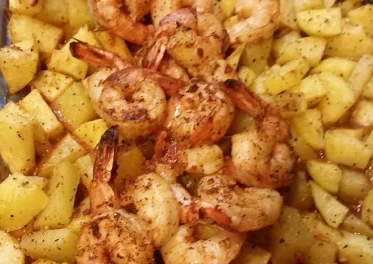 How to Prepare Super Quick Steak house shrimp and potatoes
