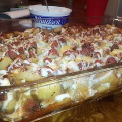 A picture of Potatoe casserole.
